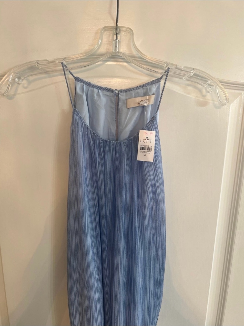 LOFT Woman’s Light Blue Spaghetti-Strap Maxi Dress